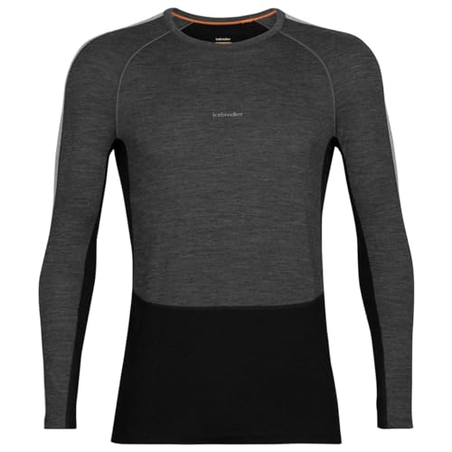 Icebreaker Herren ZoneKnit T-Shirt, IB585 Jet Hthr/Black/Metro HTH, l Icebreaker Herren ZoneKnit T-Shirt, IB585 Jet Hthr/Black/Metro HTH, l von Icebreaker
