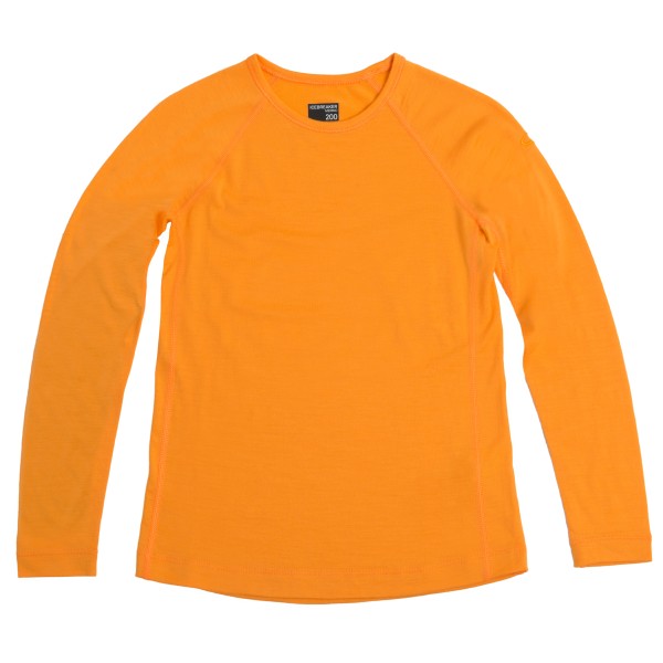 Icebreaker - Kids 200 Oasis L/S Crewe - Merinounterwäsche Gr 14 orange von Icebreaker