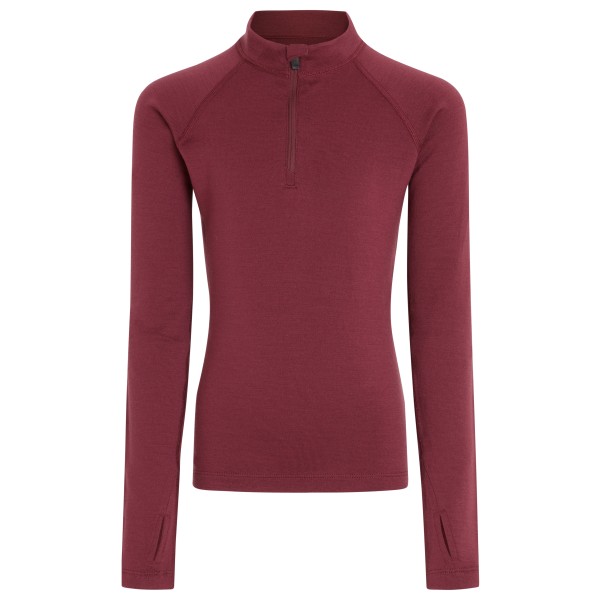 Icebreaker - Kids 260 Tech L/S Half Zip - Merinounterwäsche Gr 4 rot von Icebreaker