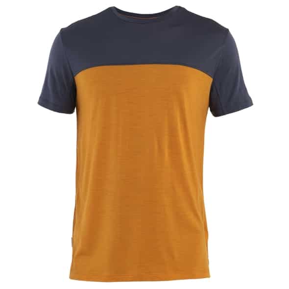 Icebreaker M Merino 125 Cool-Lite Sphere SS Tee Colour Block Herren (Orange XL ) Langlaufbekleidung von Icebreaker