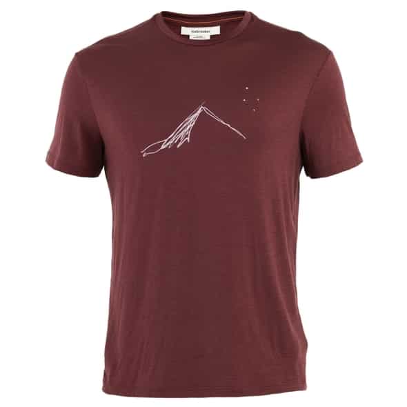 Icebreaker Men Merino 150 Tech Lite SS T Southern Constellation Herren (Dunkelrot XXL) T-Shirts von Icebreaker