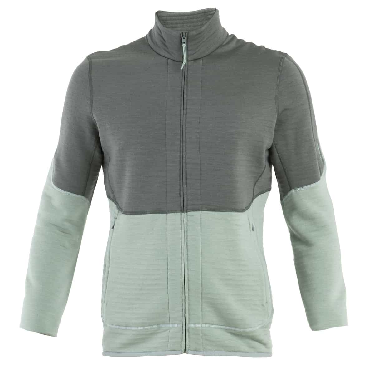 Icebreaker Men Merino 400 RealFleece Descender LS Zip Herren (Grau XXL) Kunstfaserjacken von Icebreaker