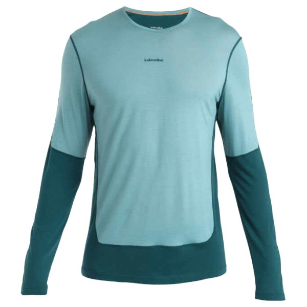 Icebreaker - Merino 125 Zoneknit Energy Wind L/S Tee - Merinoshirt Gr XL türkis/blau von Icebreaker