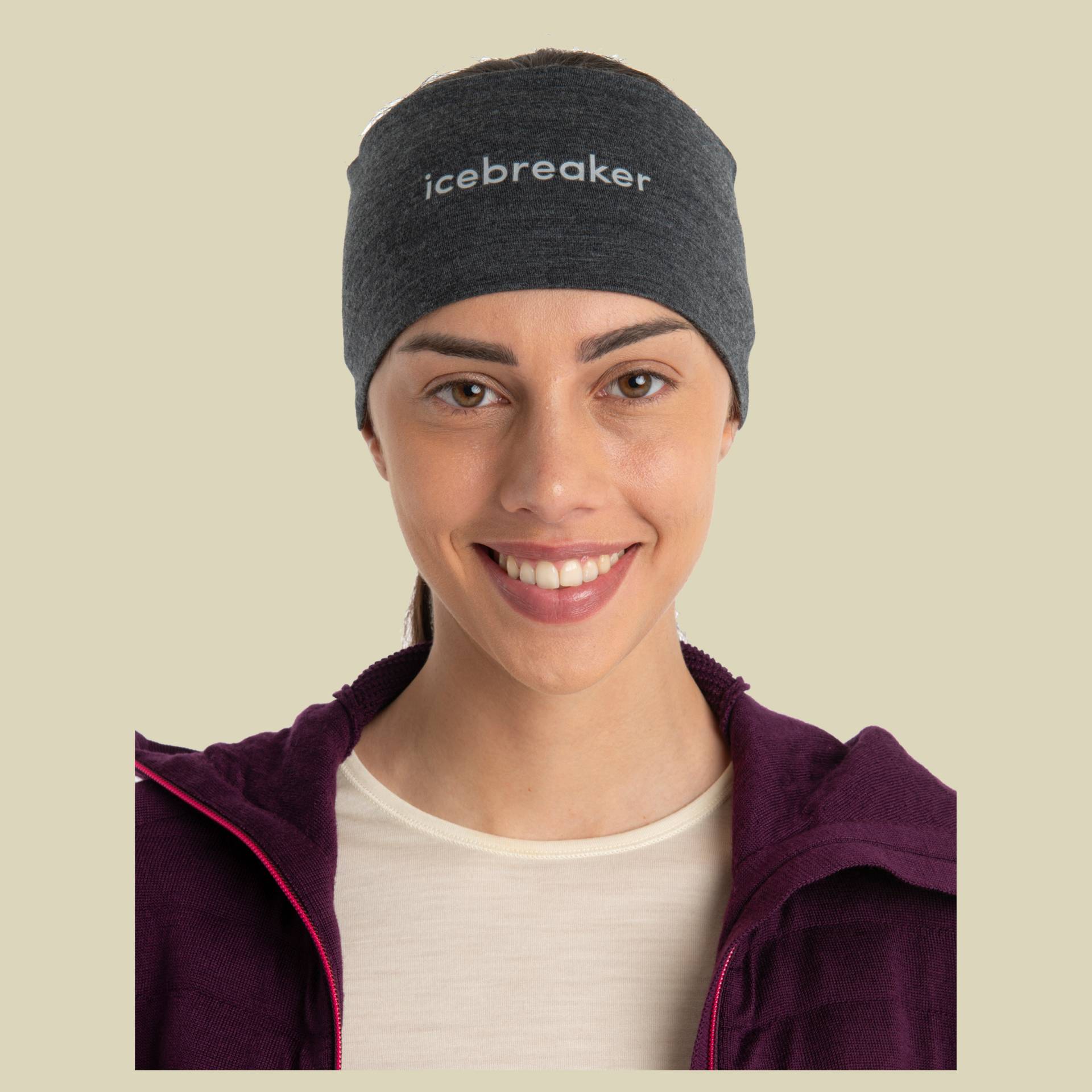 Merino 200 Oasis Headband Unisex Größe one size Farbe jet heather von Icebreaker