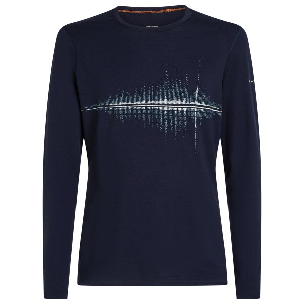 Icebreaker - Merino 200 Oasis L/S Crewe Snow Wave - Merinoshirt Gr S blau Icebreaker - Merino 200 Oasis L/S Crewe Snow Wave - Merinoshirt Gr S blau von Icebreaker