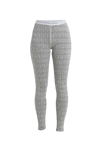 Icebreaker Merino 260 Leggings Snow/Black M von Icebreaker