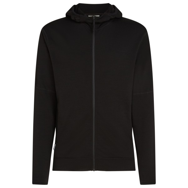 Icebreaker - Merino 360 RealFleece Elemental L/S Zip Hoodie - Merinohoodie Gr L schwarz von Icebreaker