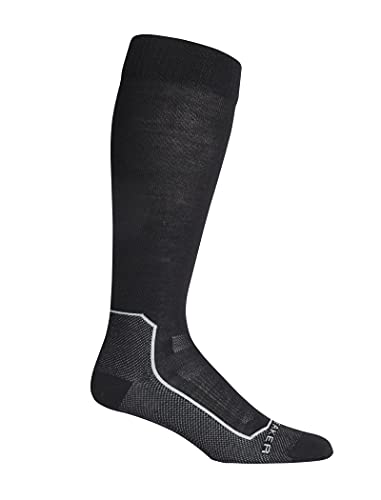 Icebreaker Ski+ Ultralight Over The Calf Socke - Herren Schwarz, M von Icebreaker