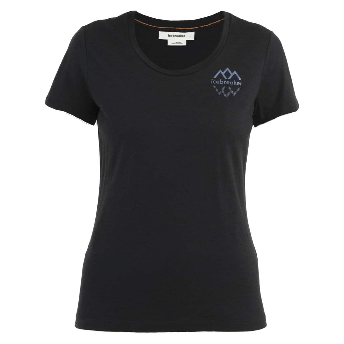 Icebreaker W Merino 150 Tech Lite III Scoop Tee Reflections Damen (Schwarz XS ) Fitnessbekleidung von Icebreaker