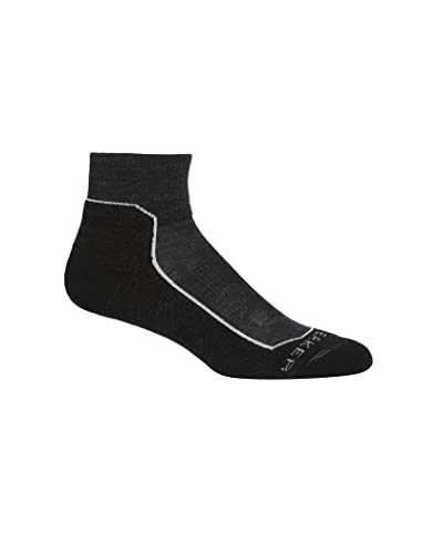 Icebreaker Wmns Hike+ Light Mini Wandersocken für Damen, Socken, Jet HTHR, L von Icebreaker