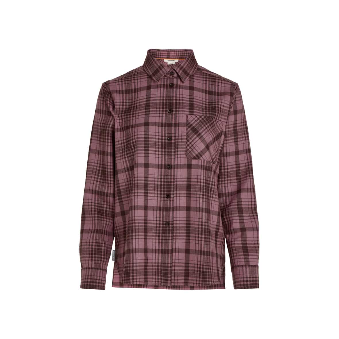 Icebreaker Women Merino 200 Dawnder LS Flannel Shirt Plaid Damen (Beere XL ) Skitourenbekleidung von Icebreaker