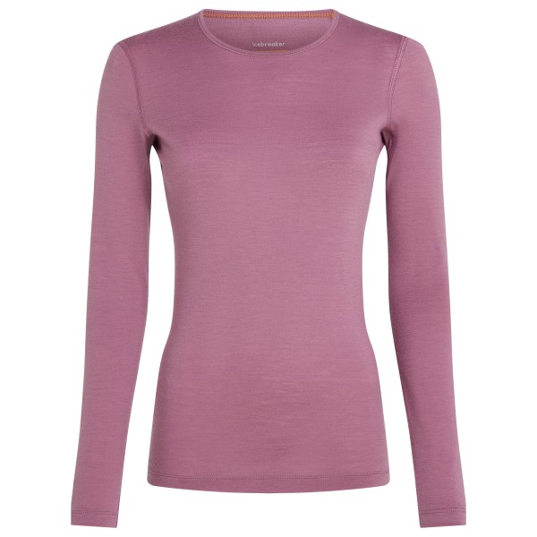 Icebreaker - Women's 200 Oasis L/S Crewe - Merinounterwäsche Gr L rosa von Icebreaker