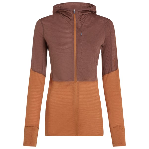 Icebreaker - Women's 200 RealFleece Descender L/S Zip Hoodie - Merinohoodie Gr XL braun Icebreaker - Women's 200 RealFleece Descender L/S Zip Hoodie - Merinohoodie Gr XL braun von Icebreaker