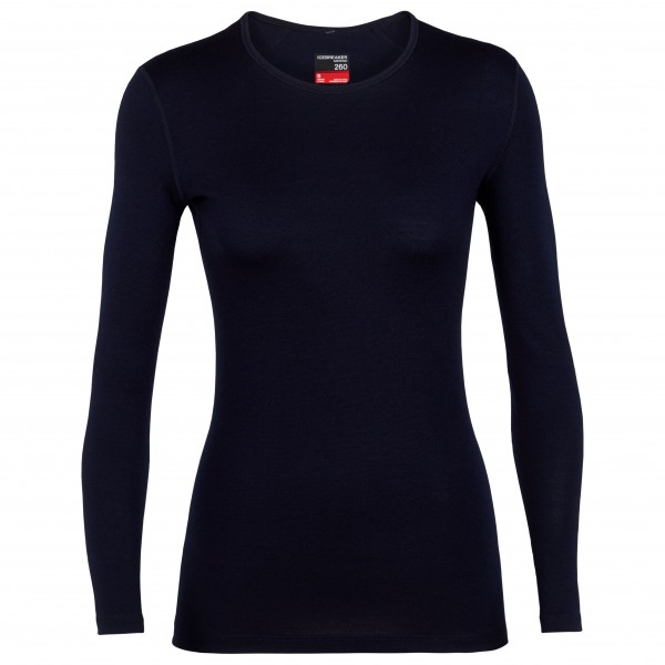 Icebreaker - Women's 260 Tech L/S Crewe - Merinounterwäsche Gr XS blau von Icebreaker