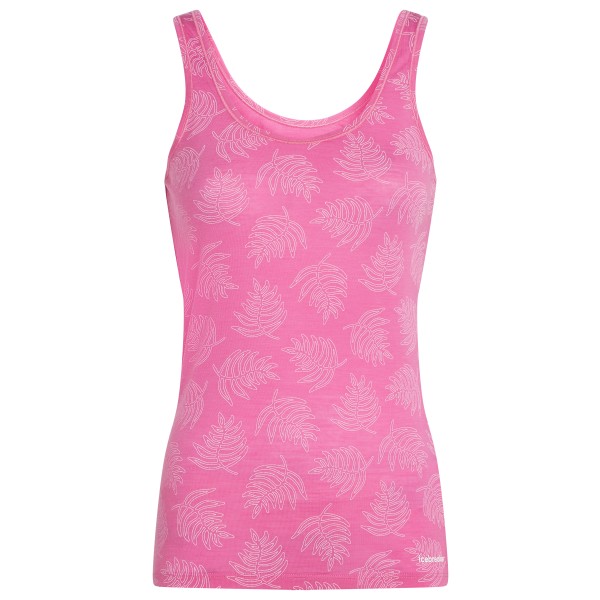 Icebreaker - Women's Merino 150 Siren Tank Fresh Ferns - Merinounterwäsche Gr M rosa von Icebreaker