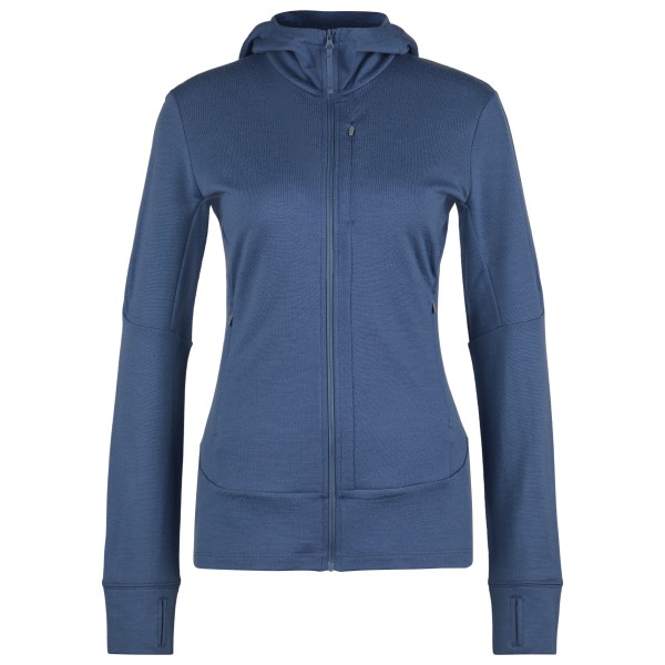 Icebreaker - Women's Merino 260 Quantum IV L/S Zip Hoodie - Merinohoodie Gr XL blau von Icebreaker