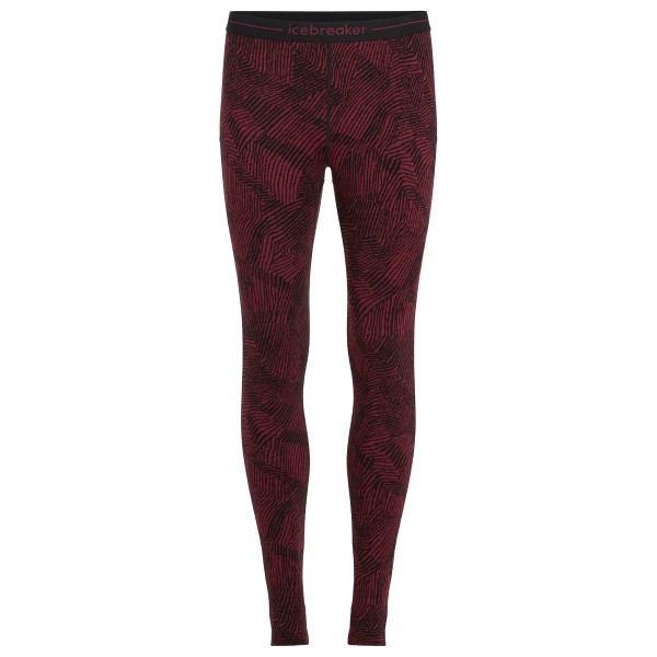 Icebreaker - Women's Merino 260 Vertex Leggings Frozen Forms - Merinounterwäsche Gr L rot von Icebreaker