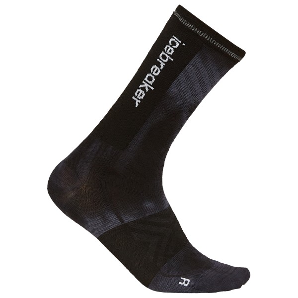 Icebreaker - Women's Merino Run+ Ultralight Crew Cloud Dye - Laufsocken Gr M schwarz von Icebreaker