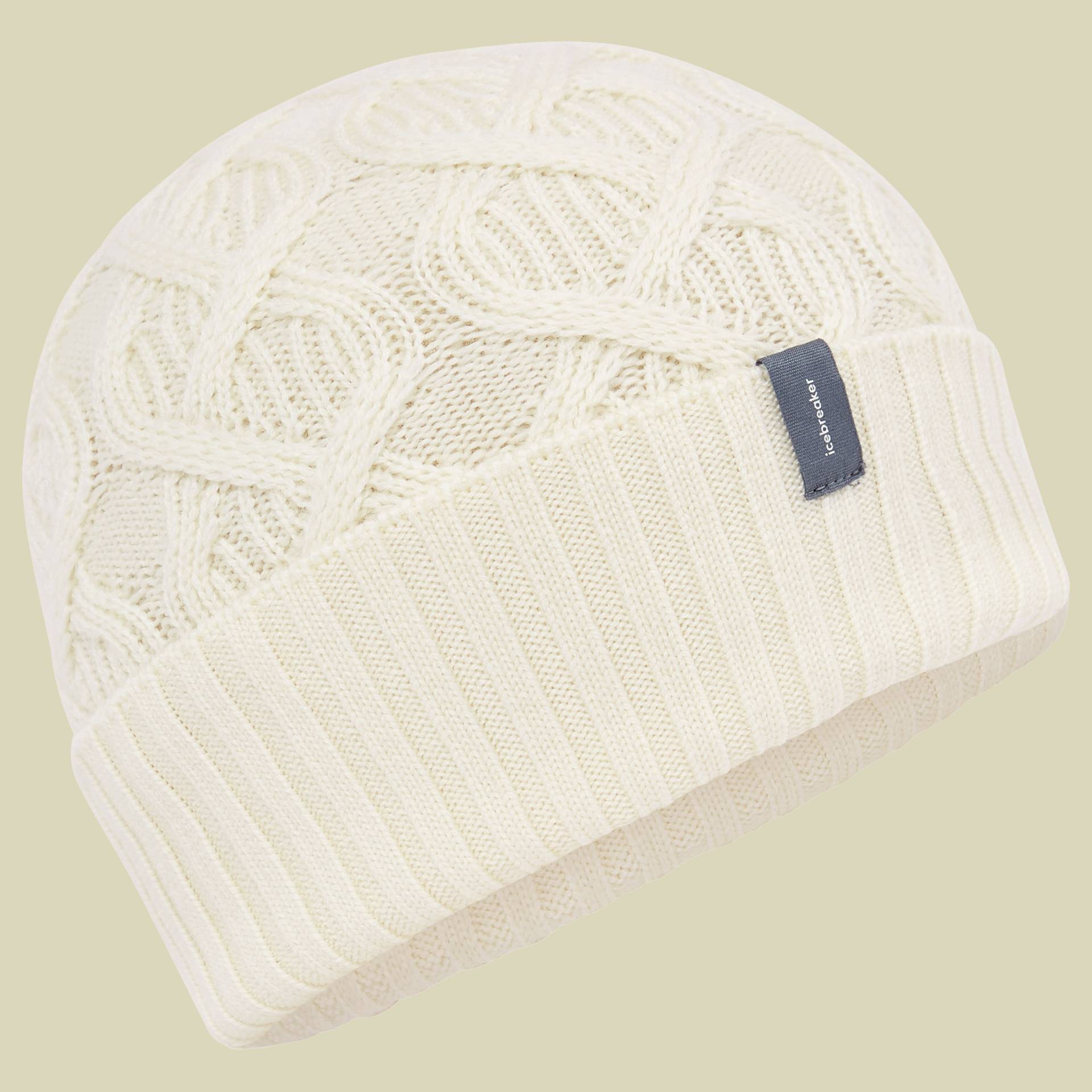 Merino Cable Knit Beanie Unisex one size beige - undyed Merino Cable Knit Beanie Unisex one size beige - undyed von Icebreaker