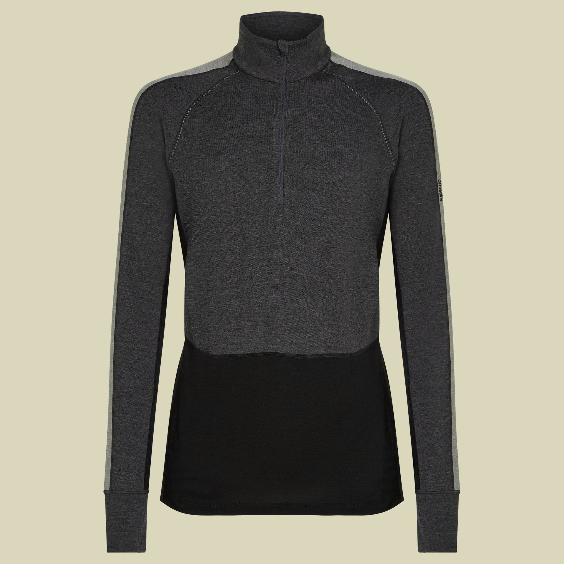 ZoneKnit 260 LS Half Zip Men grau M - jet heather/black/metro heather/CB ZoneKnit 260 LS Half Zip Men grau M - jet heather/black/metro heather/CB von Icebreaker