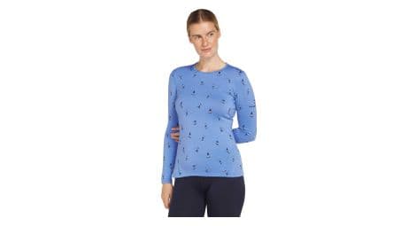 baselayer femm icebreaker merino 200 oasis snow day blau von Icebreaker