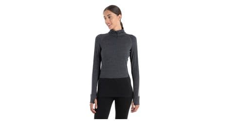 baselayer langarm damen icebreaker merinos 200 zoneknit grau von Icebreaker