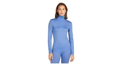 baselayer women  p icebreaker  p 1 2 zip merino 200 oasis blau von Icebreaker