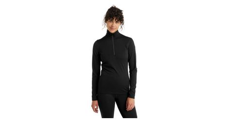 langarmtrikot damen icebreaker 200 oasis half zip schwarz von Icebreaker