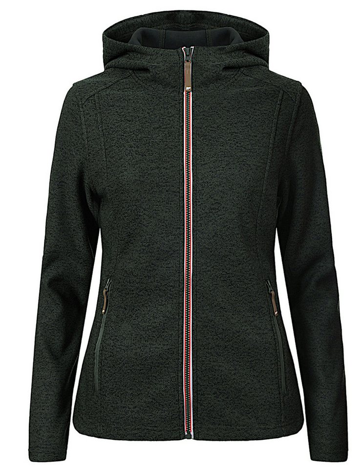 Icepeak Strickfleecejacke Tove Strick-Fleecejacke mit Kapuze und Reißverschlusstaschen, atmungsaktiv und warm Icepeak Strickfleecejacke Tove Strick-Fleecejacke mit Kapuze und Reißverschlusstaschen, atmungsaktiv und warm von Icepeak