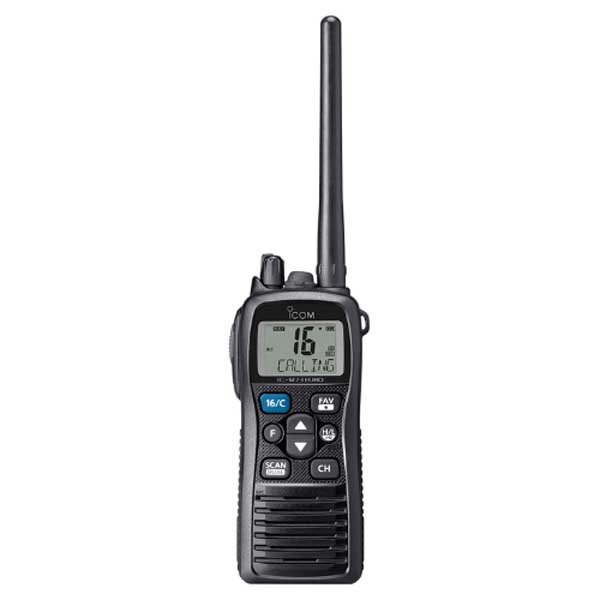 Icom Ipx7 6w Ic-m73euro Portable Marine Vhf Radio Station Schwarz von Icom