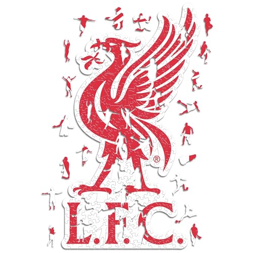 Iconic Puzzles, Liverpool Classic Crest, 100% ökologisch nachhaltiges Holzpuzzle mit offizieller Lizenz, Größe S, 150 Teile von Iconic Puzzles