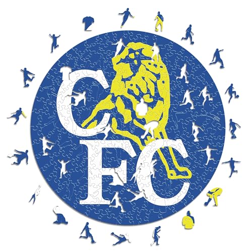 Iconic Puzzles, Chelsea Retro Crest, 100% ökologisch nachhaltiges Holzpuzzle mit offizieller Lizenz, Größe M, 270 Teile Iconic Puzzles, Chelsea Retro Crest, 100% ökologisch nachhaltiges Holzpuzzle mit offizieller Lizenz, Größe M, 270 Teile von Iconic Puzzles