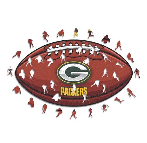 Iconic Puzzles, Green Bay Packers Crest, 100% ökologisch nachhaltiges Holzpuzzle mit offizieller Lizenz, Größe M, 270 Teile Iconic Puzzles, Green Bay Packers Crest, 100% ökologisch nachhaltiges Holzpuzzle mit offizieller Lizenz, Größe M, 270 Teile von Iconic Puzzles
