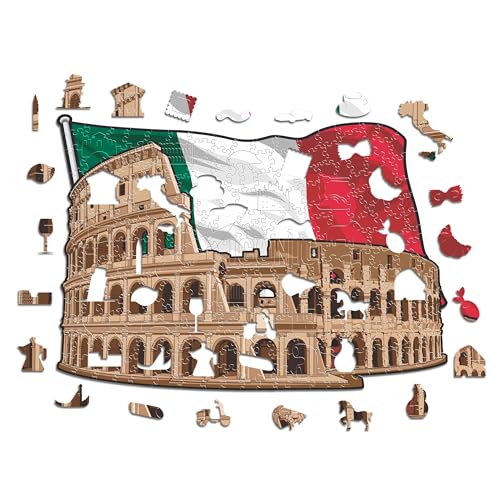 Iconic Puzzles, Colosseum, 100% ökologisch nachhaltiges Holzpuzzle mit offizieller Lizenz, Größe M, 270 Teile von Iconic Puzzles