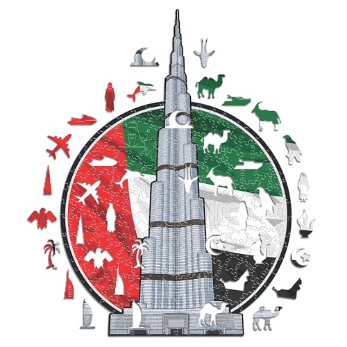 Iconic Puzzles, Burj Khalifa, 100% ökologisch nachhaltiges Holzpuzzle mit offizieller Lizenz, Größe M, 270 Teile Iconic Puzzles, Burj Khalifa, 100% ökologisch nachhaltiges Holzpuzzle mit offizieller Lizenz, Größe M, 270 Teile von Iconic Puzzles