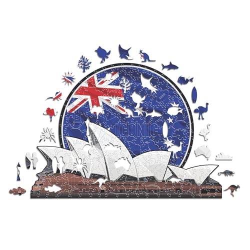 Iconic Puzzles, Sydney Opera House, 100% ökologisch nachhaltiges Holzpuzzle mit offizieller Lizenz, Größe M, 270 Teile Iconic Puzzles, Sydney Opera House, 100% ökologisch nachhaltiges Holzpuzzle mit offizieller Lizenz, Größe M, 270 Teile von Iconic Puzzles