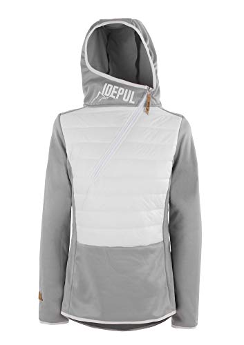 Idealer Pulverschnee IDEPUL Hybridjacke Damen mit Kapuze, Hybridpullover, Farbe Grau, Größe XXL Idealer Pulverschnee IDEPUL Hybridjacke Damen mit Kapuze, Hybridpullover, Farbe Grau, Größe XXL von Idealer Pulverschnee