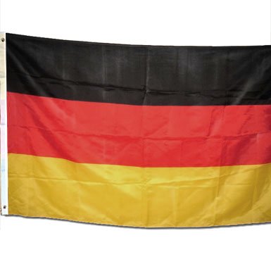 Deutschland Fahne mit Ösen - 90 x 150 cm Deutschland Fahne mit Ösen - 90 x 150 cm von Idena