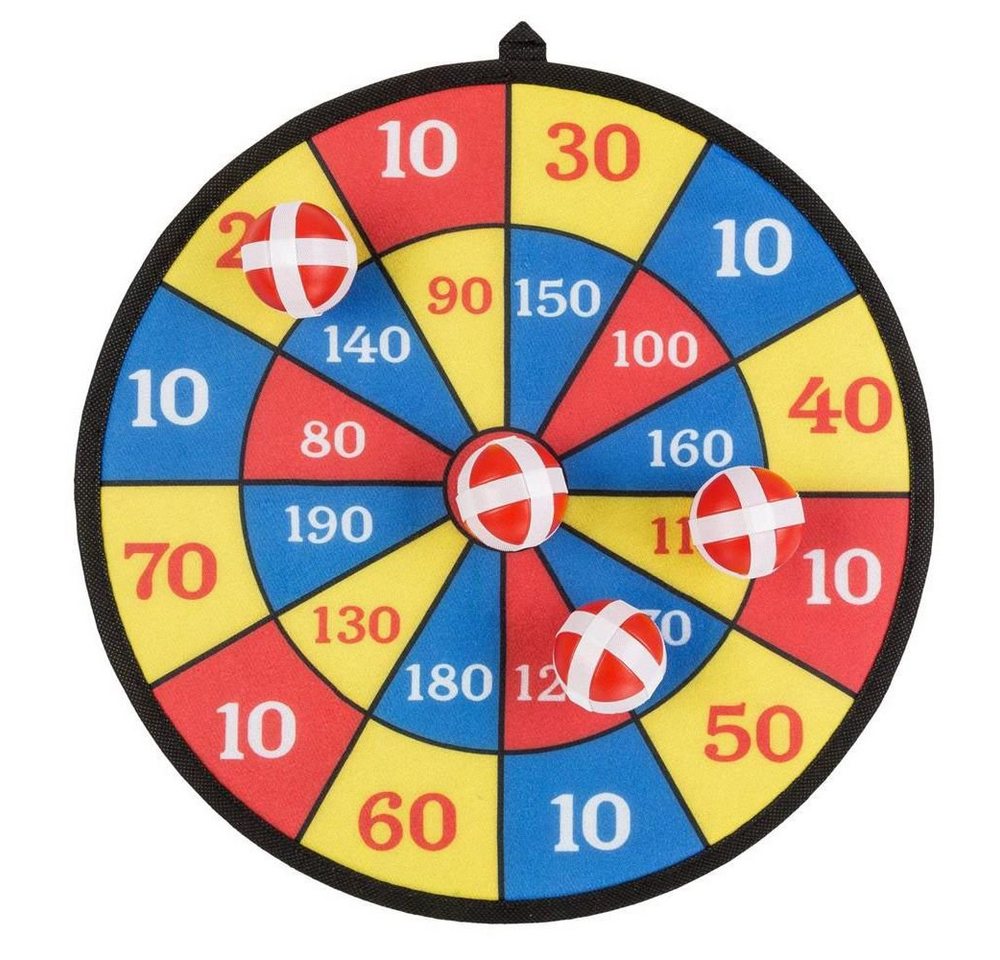 Idena Dartscheibe, mit 4 Klettbällen, Bunt, 35 cm Idena Dartscheibe, mit 4 Klettbällen, Bunt, 35 cm von Idena
