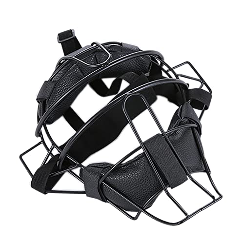 Baseballfänger Helm, Defensive Feldspielermaske mit verstellbarem PU-Leder-Gesichtsschutz für Schiedsrichter und Fänger, von Ifan