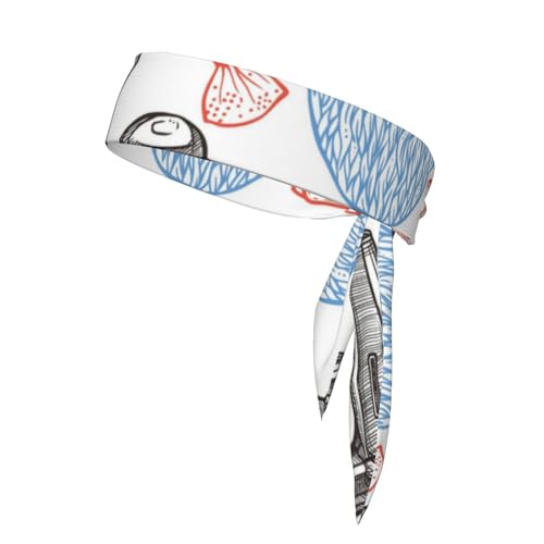 Barber Shop Monochrom Stil Sport Stirnband Kopf Krawatte Unisex Anti-Rutsch Fitness Haarband für Tennis, Radfahren, Yoga von IguaTu