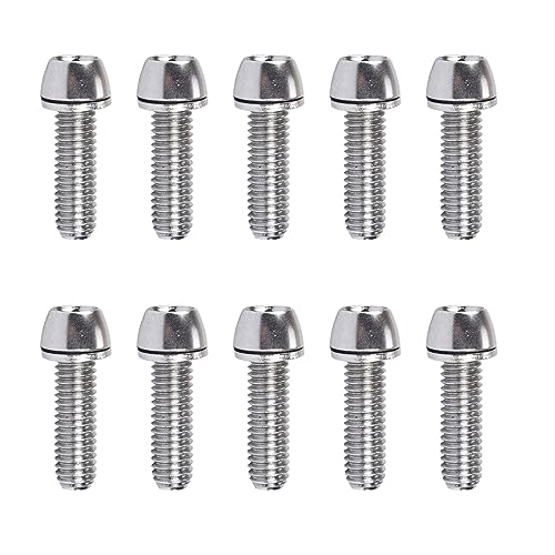 Illkjasfc 5x20mm/6x20mm Fahrrad Vorbau Schrauben Konischen Kopf Stahl Schrauben Set Mit Unterlegscheibe Fahrrad Schrauben Für Mountainbike Faltrad von Illkjasfc