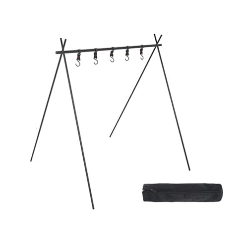 Illkjasfc Aluminium Legierung Hängen Rack Mit Haken Outdoor Camping Camping Trocknen Rack Kochgeschirr Aufhänger Tragbare Outdoor Picknicks Rack von Illkjasfc