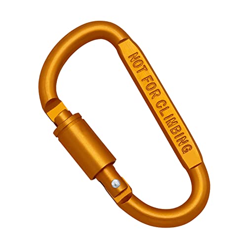 Illkjasfc Robuste D-förmige Schnalle, Kletterkarabiner, Ersatz, Aluminiumlegierung, Bergsteigen, D-Clip von Illkjasfc