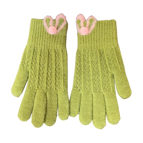 Illkjasfc Winter-Strickhandschuhe mit Paaren, Vollfinger-Handschuhe, dick, Outdoor, Radfahren, Skifahren, hält warm von Illkjasfc