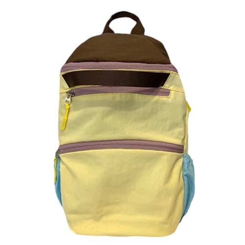 Teenager Junior High School Rucksack Kontrastfarben Großes Fassungsvermögen Tagesrucksack Mehrere Taschen Schulbüchertasche Für Teenager von Illkjasfc