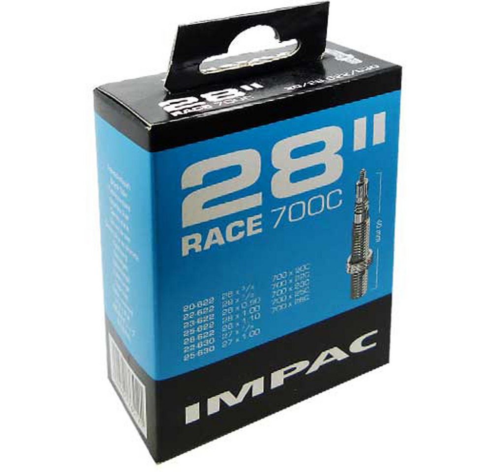 Impac Fahrradschlauch Impac Schlauch 28Zoll 20-28/622-630mm SV-60mm Race Impac Fahrradschlauch Impac Schlauch 28Zoll 20-28/622-630mm SV-60mm Race von Impac