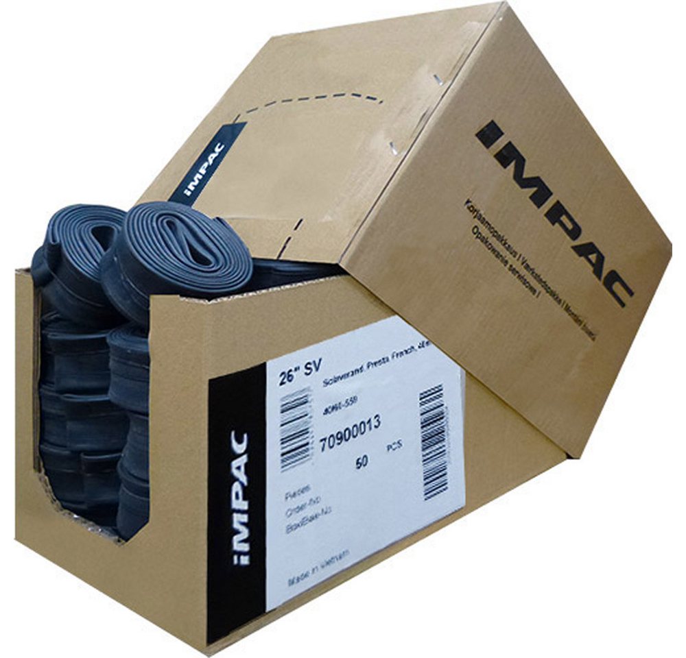 Impac Fahrradschlauch Impac Schlauch 28Zoll 28-47/622-635mm SV-40mm Werkstatt-Verpackung Impac Fahrradschlauch Impac Schlauch 28Zoll 28-47/622-635mm SV-40mm Werkstatt-Verpackung von Impac