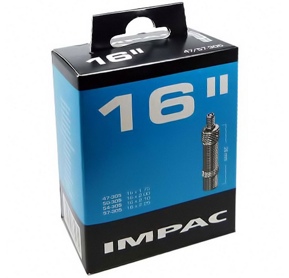 Impac Fahrradschlauch Impac Schlauch DV 26mm 16Zoll 47-57/305 Fahrrad Impac Fahrradschlauch Impac Schlauch DV 26mm 16Zoll 47-57/305 Fahrrad von Impac