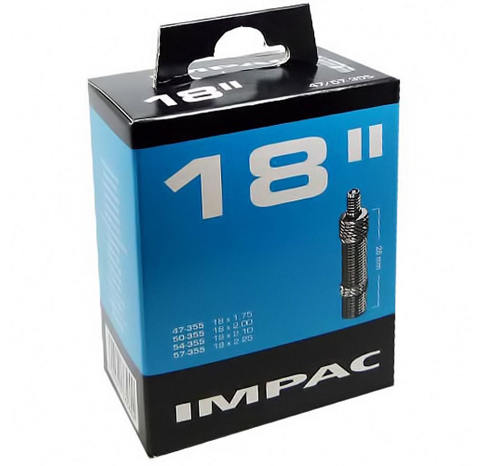 Impac Fahrradschlauch Impac Schlauch DV 26mm 18Zoll 47-57/355 Fahrrad Impac Fahrradschlauch Impac Schlauch DV 26mm 18Zoll 47-57/355 Fahrrad von Impac